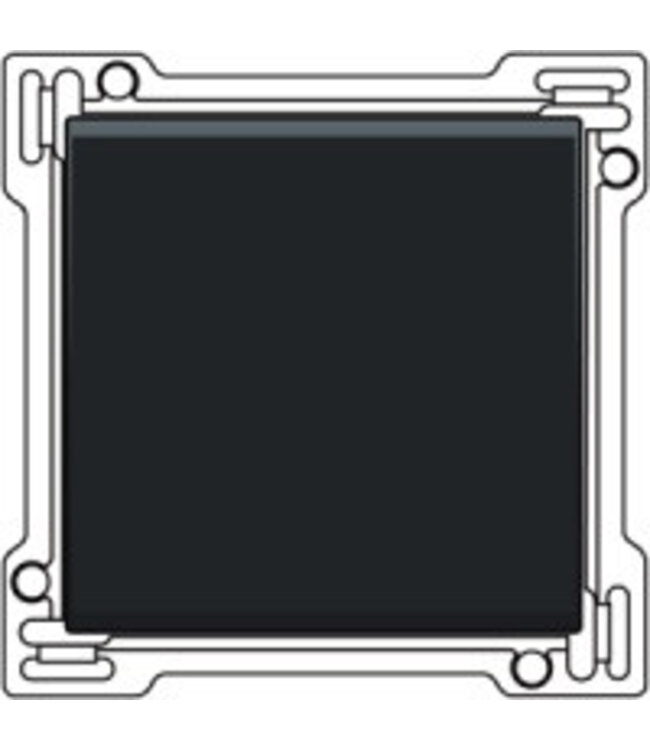 Niko afwerkingsset enkele toets, kleur anthracite 122-61105