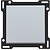 Niko afwerkingsset, Sterling, enkele toets,  121-61105