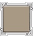 Niko afwerkingsset enkele toets, kleur Bronze 123-61105