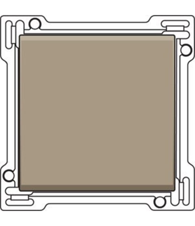 Niko afwerkingsset enkele toets, kleur Bronze 123-61105