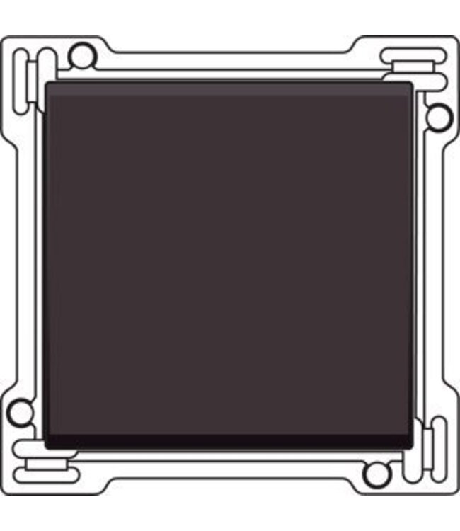 Niko afwerkingsset enkele toets, kleur Dark Brown 124-61105