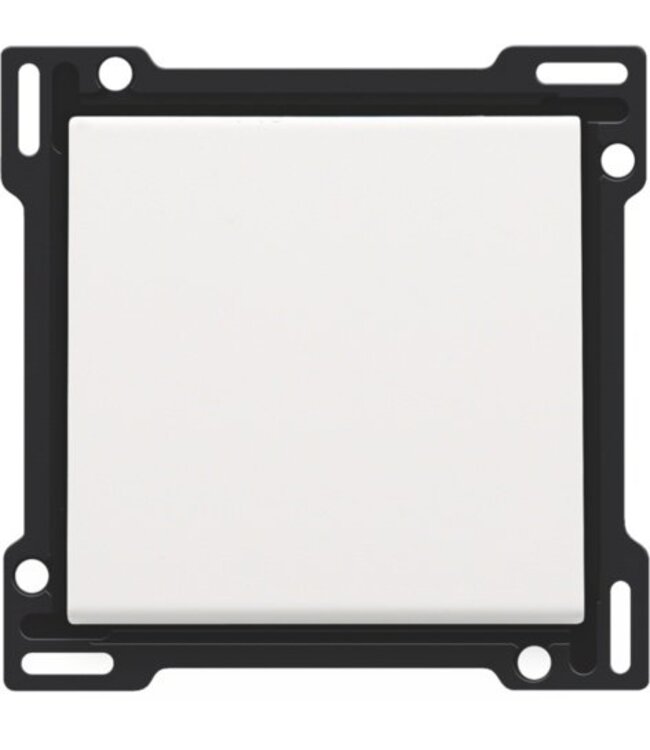 Niko afwerkingsset enkele toets, kleur white steel 154-61105