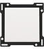 Niko afwerkingsset enkele toets, kleur white steel 154-61105