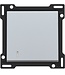 Niko afwerkingsset enkele toets met lens, kleur Sterling