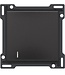 Niko afwerkingsset enkele toets met lens, kleur Piano black