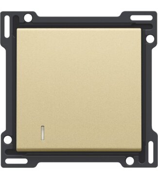 Niko afwerkingsset met lens, Alu look Gold, 221-60005 Niko afwerkingsset met lens, Alu look Gold, 221-60005