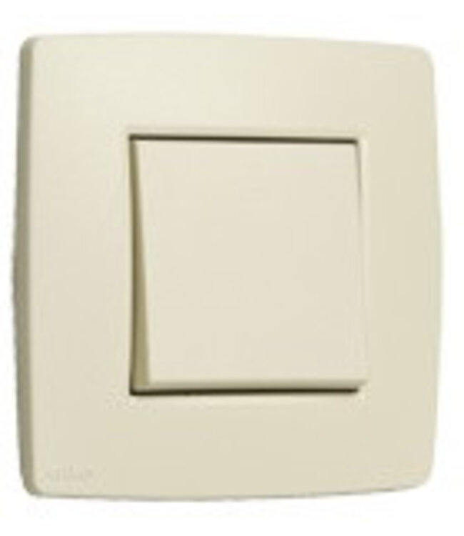 Niko Enkele afdekplaat, kleur Original cream (Niko 100-76100)