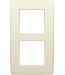 Niko Tweevoudige verticale afdekplaat, kleur Original cream (Niko 100-76200)