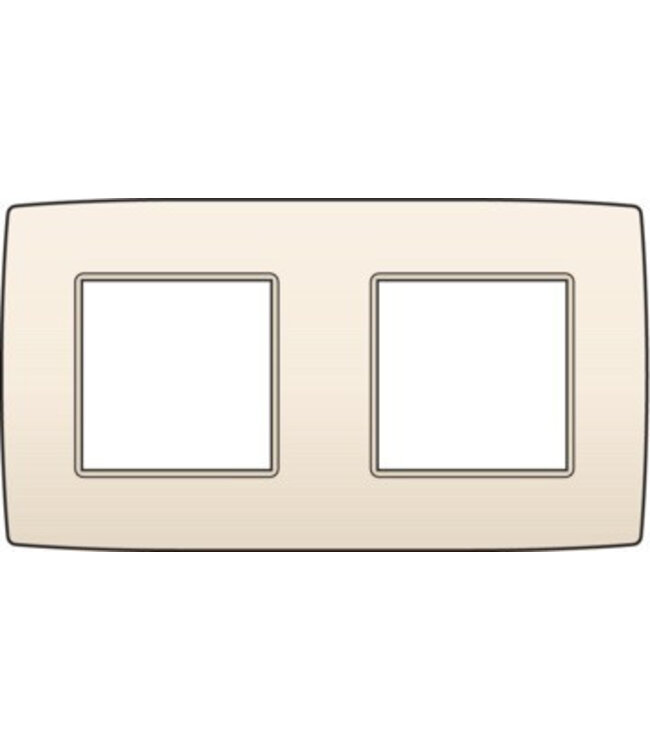 Niko Tweevoudige horizontale afdekplaat, kleur Original cream (Niko 100-76800)