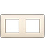 Niko Tweevoudige horizontale afdekplaat, kleur Original cream (Niko 100-76800)