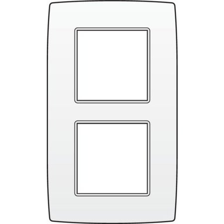 Niko Tweevoudige verticale afdekplaat, kleur Original white (Niko 101-76200)