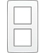 Niko Tweevoudige verticale afdekplaat, kleur Original white (Niko 101-76200)