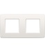 Niko Niko tweevoudige horizontale afdekplaat, kleur Original white (Niko 101-76800)