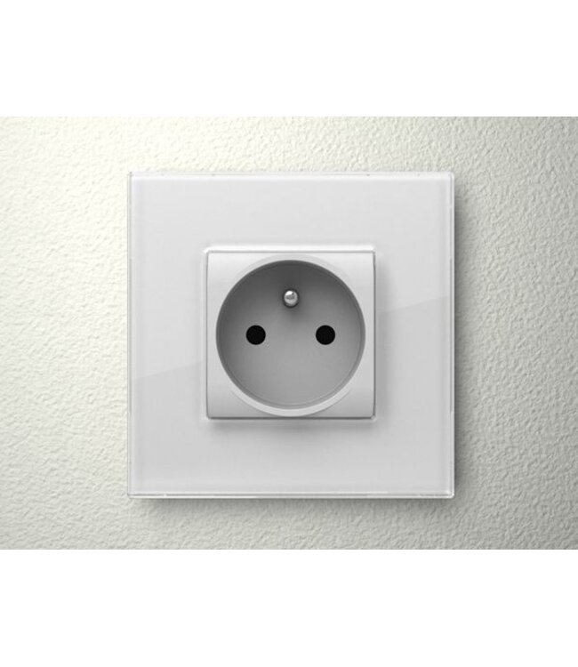 Velbus Velbus  enkele glazen afdekplaat, Bticino