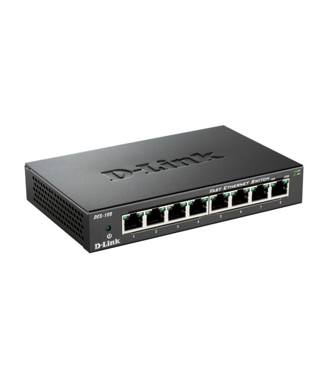 D-link D-link Fast Ethernet  desktop switch, 8 poorten