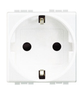 Bticino Living light schuko stopcontact, wit