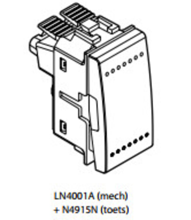 Bticino Living light 1 module toets