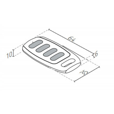 Teleco 4-kanaals Mini handzender voor Garden Pro4