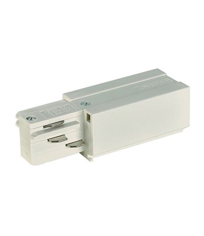 Voeding Eutrac 3F rail, aarding rechts, wit