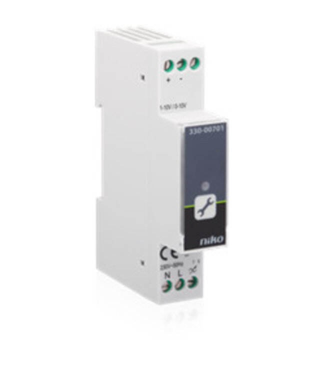 Niko Niko Modulaire analoge dimmer, 0-10V inganssignaal, 330-00701