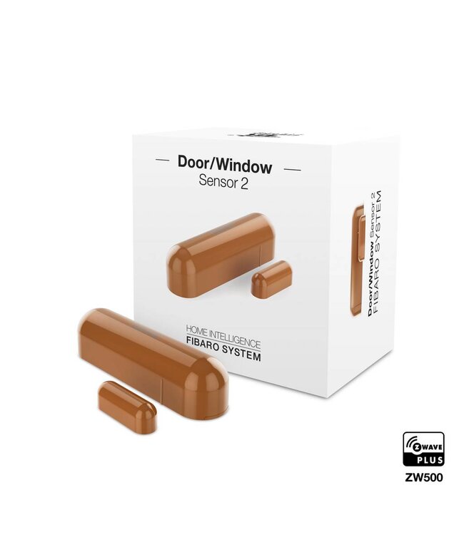 Fibaro Fibaro Deur en raam sensor V2 , kleur licht bruin