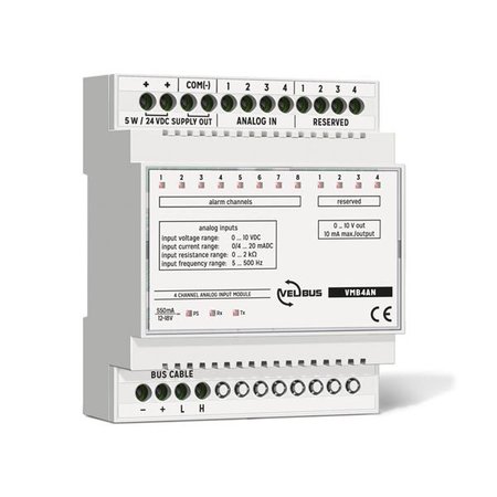 Velbus Velbus 4-kanaals analoge ingangsmodule