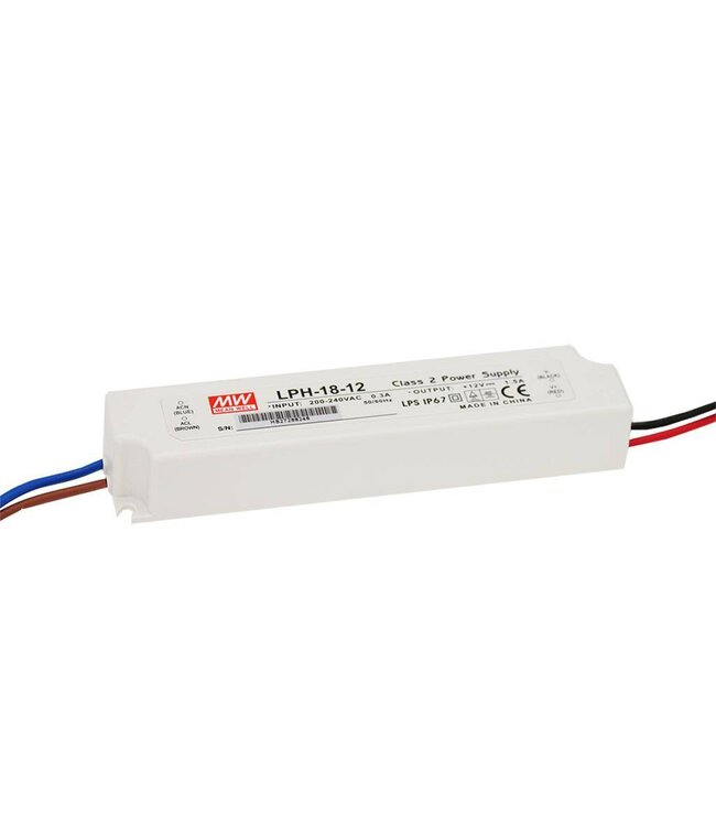 Meanwell LED Driver IP67 12V - 18Watt