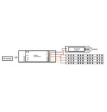 Unibright RF Afstandsbediening, 5 zones voor monochroom LED strip