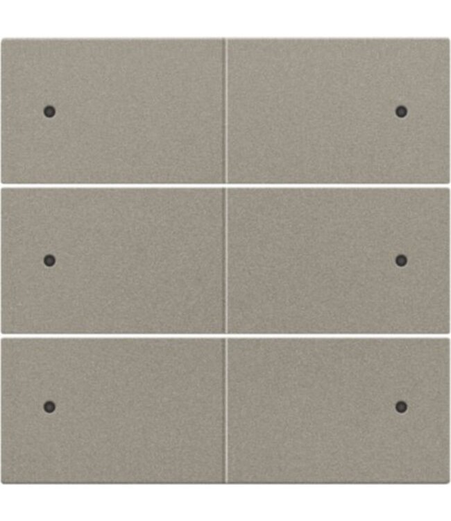 Niko Afwerkingsset voor drukknop 24V + LED met 6 contacten, kleur brons / 123-60150