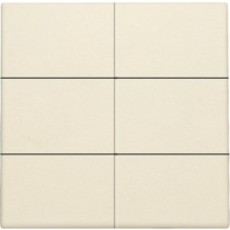 Afwerkingsset, Cream, voor drukknop 24V met 6 contacten