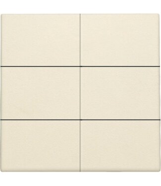 Niko Afwerkingsset, Cream, voor drukknop 24V met 6 contacten