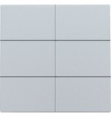 Niko Afwerkingsset voor drukknop 24V met 6 contacten, kleur sterling / 121-60050