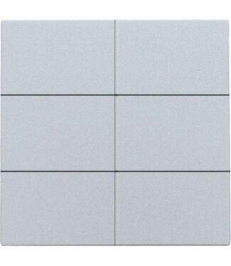 Niko Afwerkingsset, sterling, voor drukknop 24V met 6 contacten