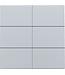 Niko Afwerkingsset voor drukknop 24V met 6 contacten, kleur sterling / 121-60050