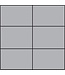 Niko Afwerkingsset voor drukknop 24V met 6 contacten, kleur sterling / 121-60050