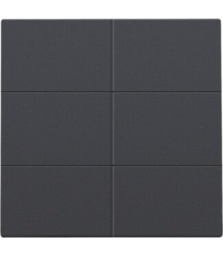 Niko Afwerkingsset, Anthracite, voor drukknop 24V met 6 contacten