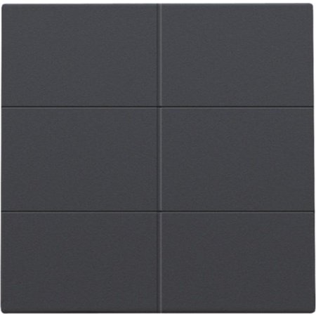 Niko Afwerkingsset voor drukknop 24V met 6 contacten, kleur antraciet / 122-60050