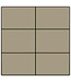 Niko Afwerkingsset voor drukknop 24V met 6 contacten, kleur Bronze / 123-60050
