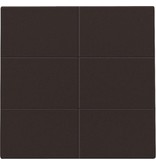 Niko Afwerkingsset voor drukknop 24V met 6 contacten, kleur Dark Brown / 124-60050