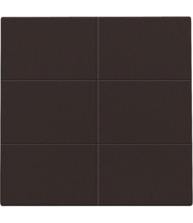 Niko Afwerkingsset voor drukknop 24V met 6 contacten, kleur Dark Brown / 124-60050
