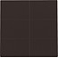 Niko Afwerkingsset voor drukknop 24V met 6 contacten, kleur Dark Brown / 124-60050