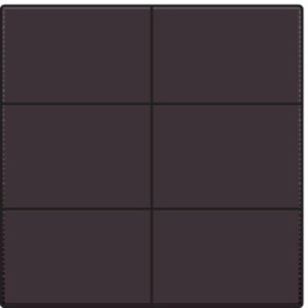 Niko Afwerkingsset voor drukknop 24V met 6 contacten, kleur Dark Brown / 124-60050