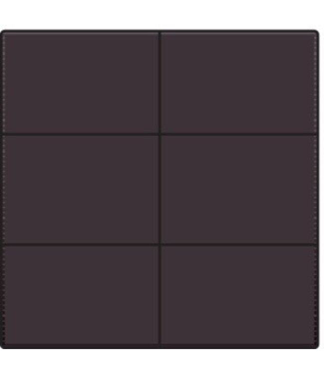 Niko Afwerkingsset voor drukknop 24V met 6 contacten, kleur Dark Brown / 124-60050