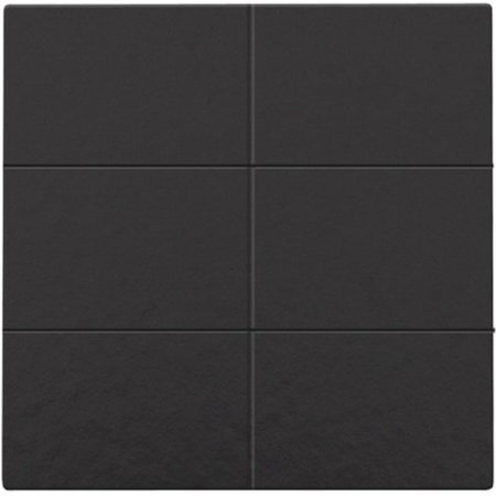 Niko Afwerkingsset voor drukknop 24V met 6 contacten, kleur Piano black / 200-60050