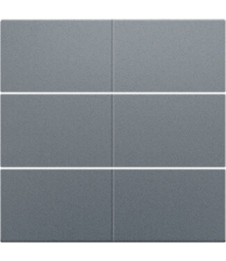 Niko Afwerkingsset, Alu Look Grey Steel, voor drukknop 24V met 6 contacten