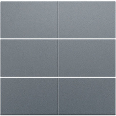 Niko Afwerkingsset voor drukknop 24V met 6 contacten, kleur Alu Look Grey Steel / 220-60050