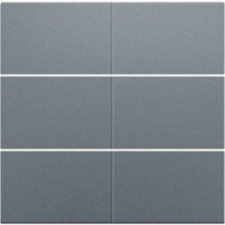 Niko Afwerkingsset voor drukknop 24V met 6 contacten, kleur Alu Look Grey Steel / 220-60050