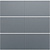 Niko Afwerkingsset, Alu Look Grey Steel, voor drukknop 24V met 6 contacten