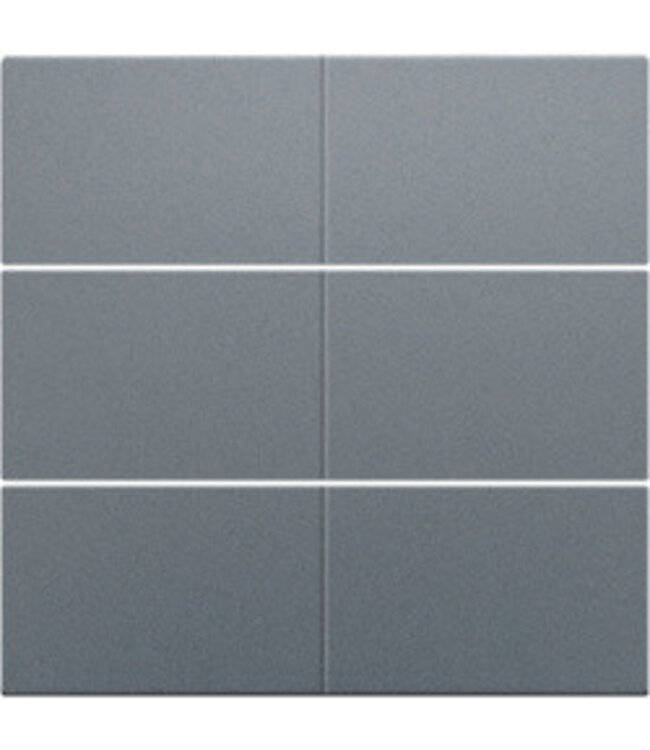 Niko Afwerkingsset voor drukknop 24V met 6 contacten, kleur Alu Look Grey Steel / 220-60050