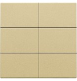 Niko Afwerkingsset voor drukknop 24V met 6 contacten, kleur Alu look Gold / 221-60050